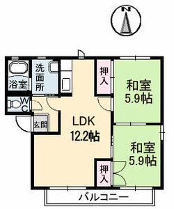 ベルエア　Ｄ棟 D0205号-16