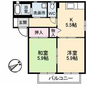 シャーメゾン郡家 C棟 A0202号-2