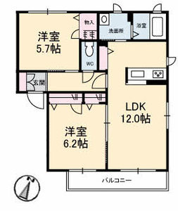 プリムヴェール　Ｂ棟 B0202号室