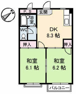 ドミール土井　Ｂ棟 B0201号室