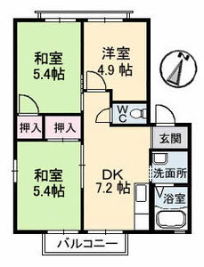 タカセコーポ　Ｄ棟 D0201号-2