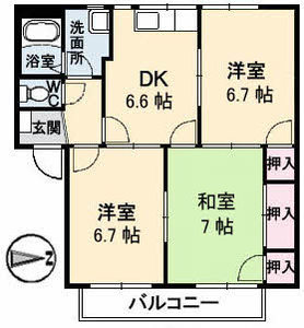 ミニオンハイツ　Ｂ棟 B0202号室