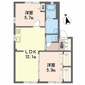 キャッスルヒルズ　Ｂ棟 B0101号-2