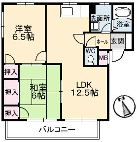 クローカス浜角壱番館 A0201号室
