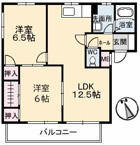 クローカス浜角壱番館 A0201号室