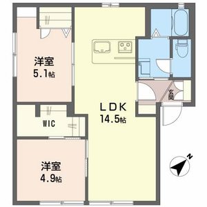 メイプルヒルズ　Ｂ棟 B0105号室