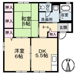 フレグランス沖広　Ｂ棟 B0101号室