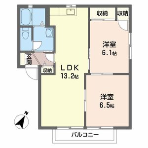 クレールＴ．Ｉ　　Ａ棟 A0102号室