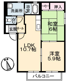 Ｙ’ｓ　ＥＢＡ　Ｂ棟 B0202号-1