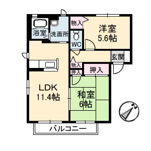 ハピネスＫ　Ｂ棟 B0201号室