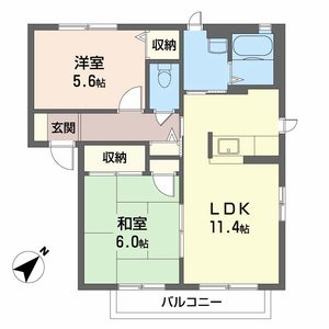 ハピネスK A棟 A0202号-2