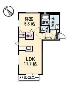 リアージュ　Ｂ棟 B0203号室