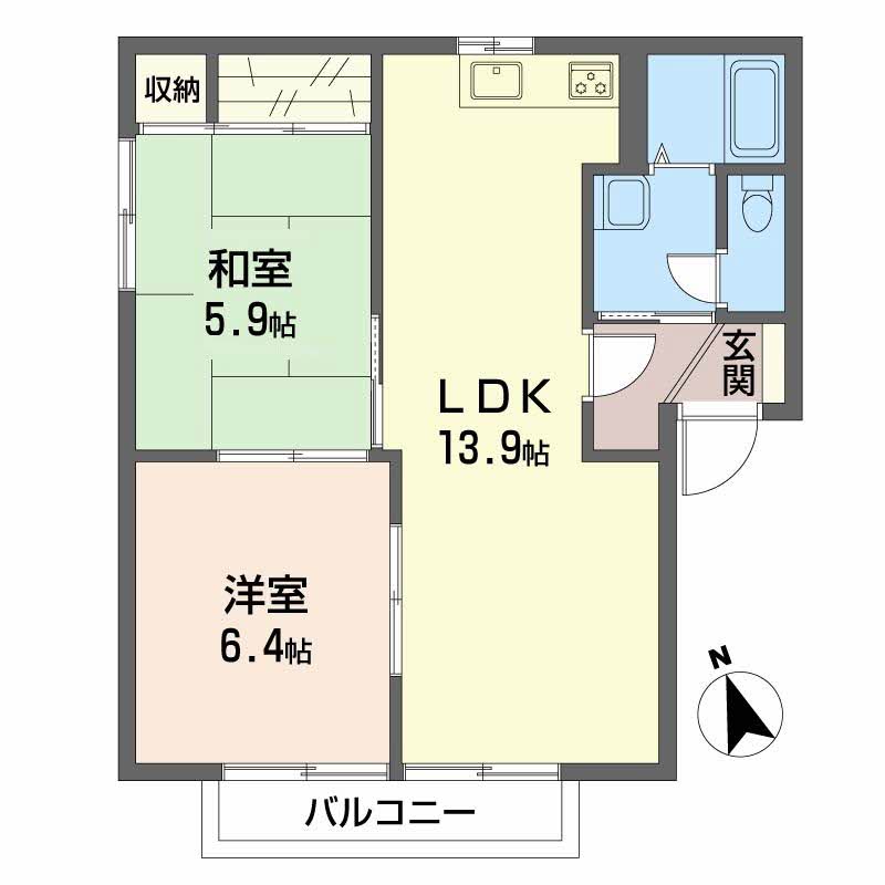 サニーズ福庭　Ａ棟 A0201号-16