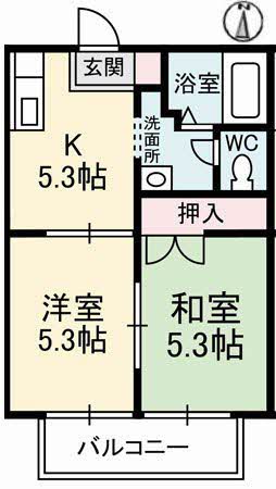 サニーズ福庭Ⅱ　　Ａ棟A0102-2