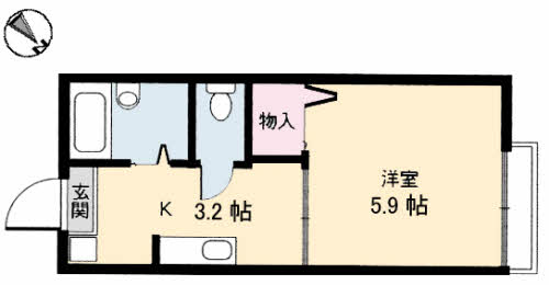 コーポブルークラウド A0101号-16