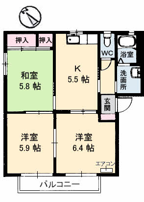 グリーン・ヴィラ A棟 A0101号-14