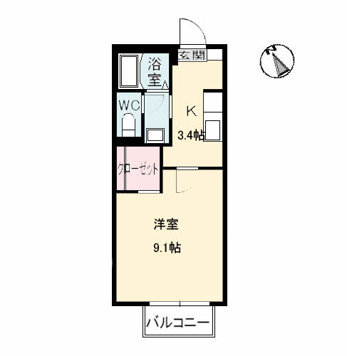 レーヴ吉成　Ａ棟A0202-2