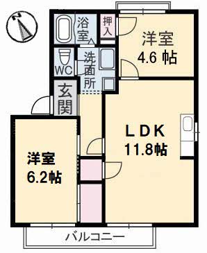 コーポ平井　Ａ棟 A0201号-2