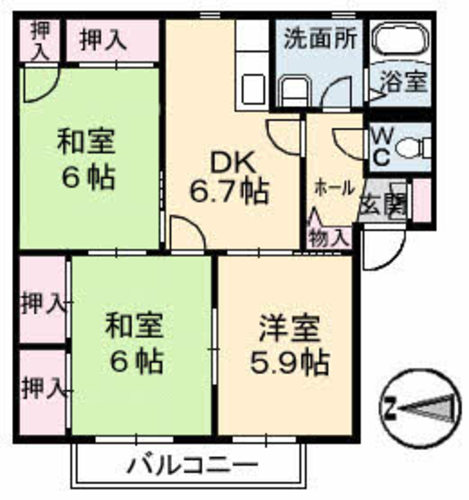 アバンティ石井城 A0203号-16