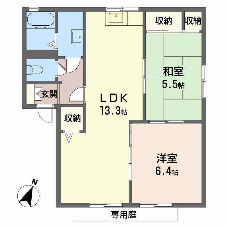 エイティー隅本　Ｂ棟B0102-2