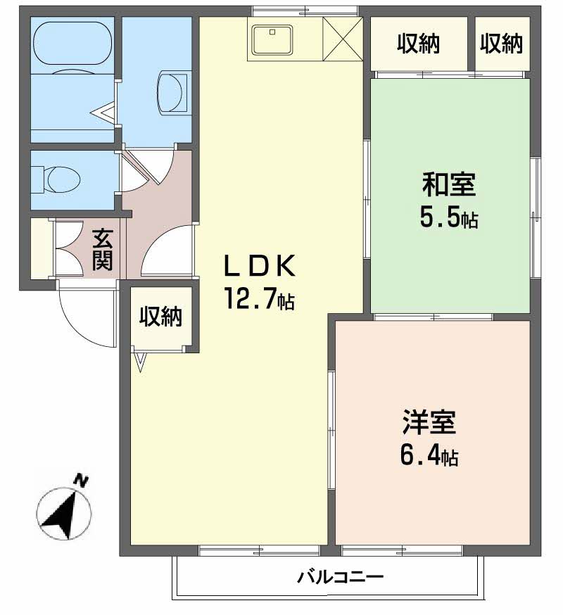 エイティー隅本 D棟 D0202号-2