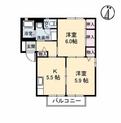 カーサ・アミーガ　　Ｄ棟D0201-2