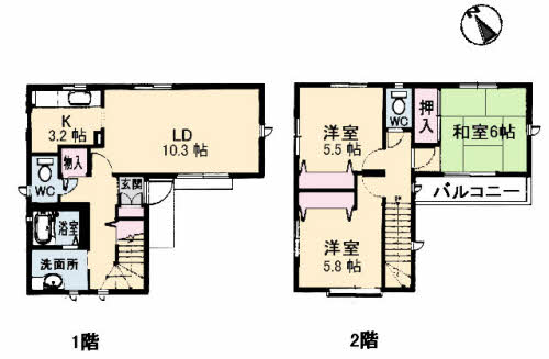 メゾネット川内　Ａ棟A000A-2