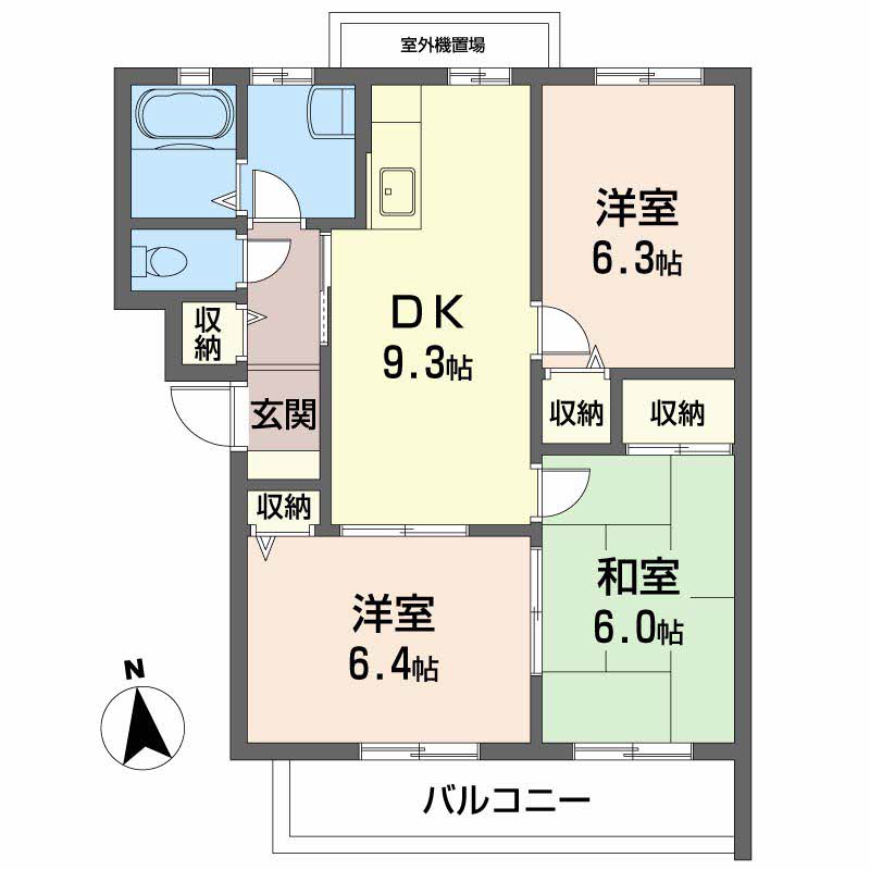 ヴィラージュ帆立　　Ｃ棟C0104-2