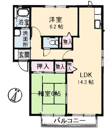 クレール　　Ａ棟A0102-2