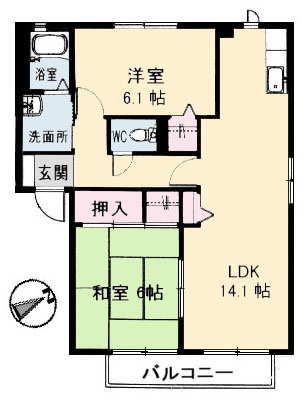 ハイツ上祗園　Ｂ棟B0202-2