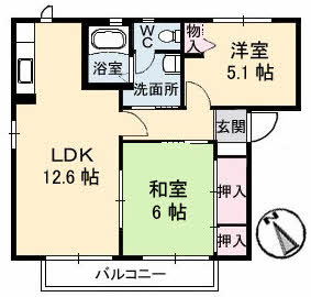 ビューヒルズ若野　　Ａ棟A0201-2