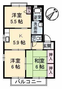 ヴィラシーン　弐番館B0202-2