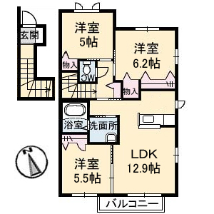 リズィエール地御前　Ｂ B0201号-1