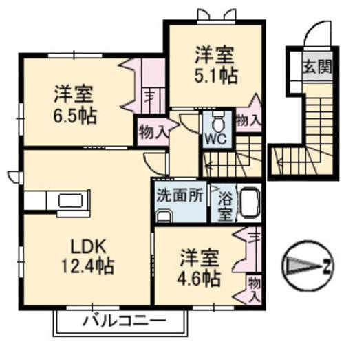 ニューヴァレイ船越　Ａ棟 A0202号-16