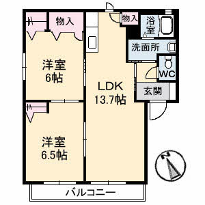 シャーメゾン古市橋　Ａ棟A0201-2