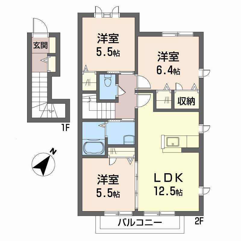 メープルコートＮＡＫＡＯ　Ｅ棟B0201-2