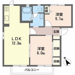 ローズタウン　２番館 B0201号室