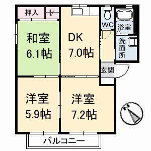 アンシャンテ　Ａ棟 A0201号-2