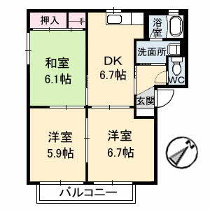 カーレントティエラ　Ｂ棟 B0101号-16