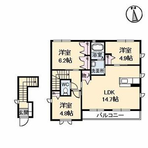 Ｃａｓａ　Ｂｒｏｔｅ　Ａ棟 A0202号-3