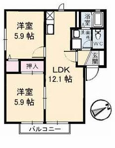 カーサイベリアル　　Ｄ棟 D0208号室