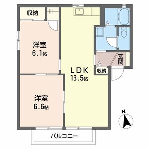 シャルマンらくざん Ⅱ棟 B0203号-16