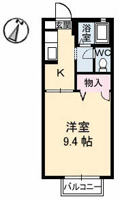 ビレッジ城北　Ｃ棟 C0208号室