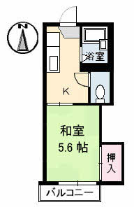 コーポKⅡ A0202号-2