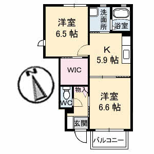 シャーメゾン大山　Ａ棟 A0102号室