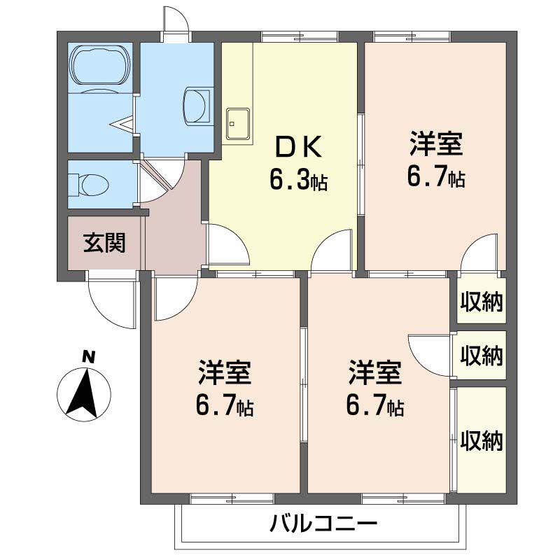 フレグランスみどり　Ａ棟A0202-2