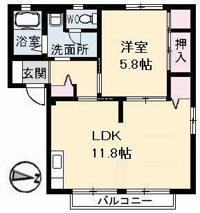 フレグランス駅家　Ｂ棟B0202-2