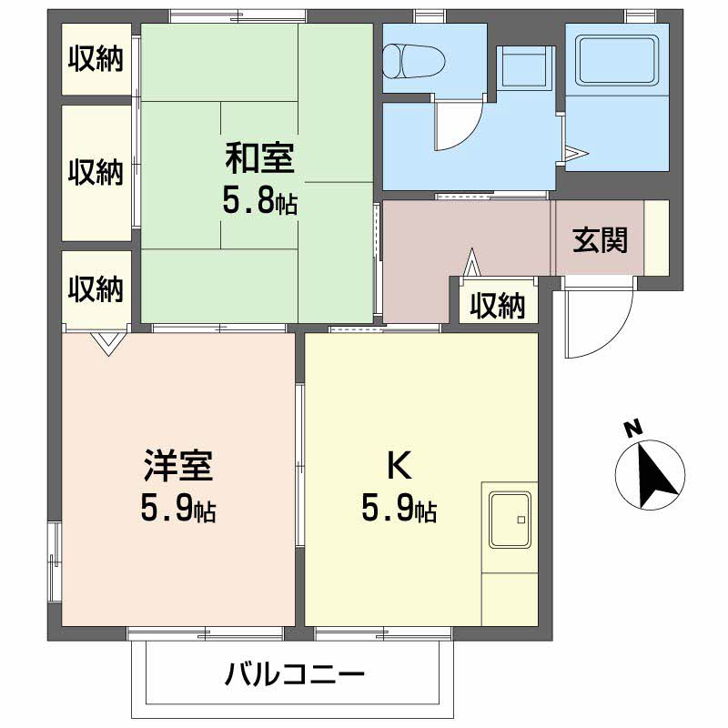 メゾンティアラ　Ｂ棟B0201-2