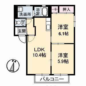 レスポワール小島　Ｂ棟B0102-2