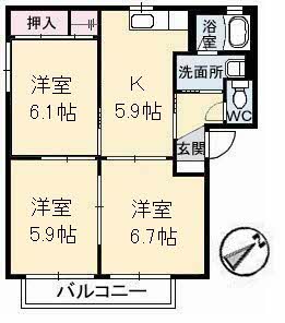 グレース曙　Ｅ棟E0201-2
